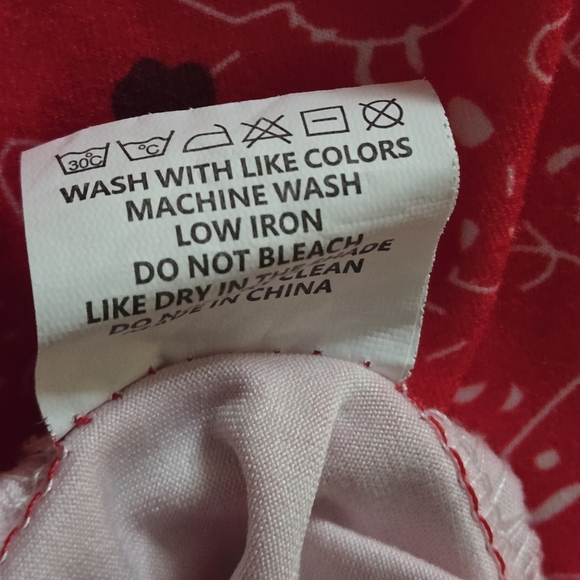 Ditsy Floral Print Red Tank Top Size 3XL (18W) Tunic Length Round Neck Stretch - Picture 10 of 12